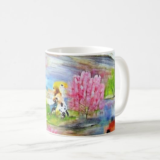 Wasserfarbenlandschaft Kaffeetasse (VorderseiteRechts)