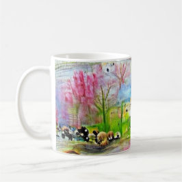 Wasserfarbenlandschaft Kaffeetasse