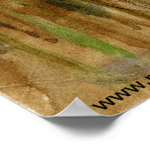 Wasserfarbenlandschaft "Lane with Arched Branches" Poster (Ecke)