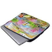 Wasserfarbenlandschaft Laptopschutzhülle (Vorne Knopf)