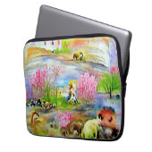 Wasserfarbenlandschaft Laptopschutzhülle (Vorderseite Links)