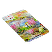 Wasserfarbenlandschaft Magnet (Rechte Seite)