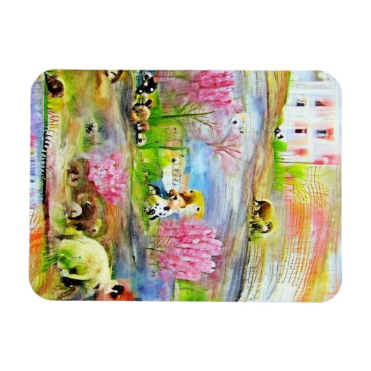 Wasserfarbenlandschaft Magnet (Horizontal)