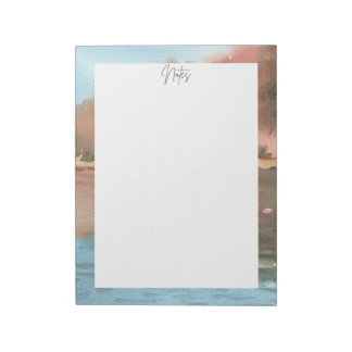 Wasserfarbenlandschaft Notizblock