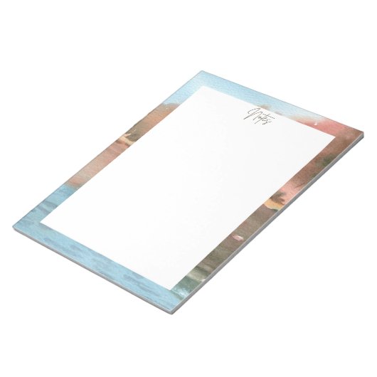 Wasserfarbenlandschaft Notizblock (angewinkelt)