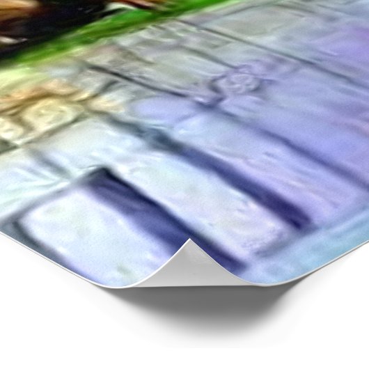 Wasserfarbenlandschaft Poster (Ecke)