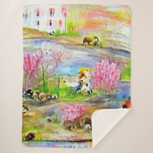 Wasserfarbenlandschaft Sherpadecke