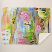 Wasserfarbenlandschaft Sherpadecke (Vorderseite (Horizontal))