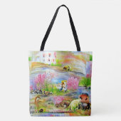 Wasserfarbenlandschaft Tasche (Vorderseite)