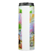 Wasserfarbenlandschaft Thermosbecher (Rückseite)