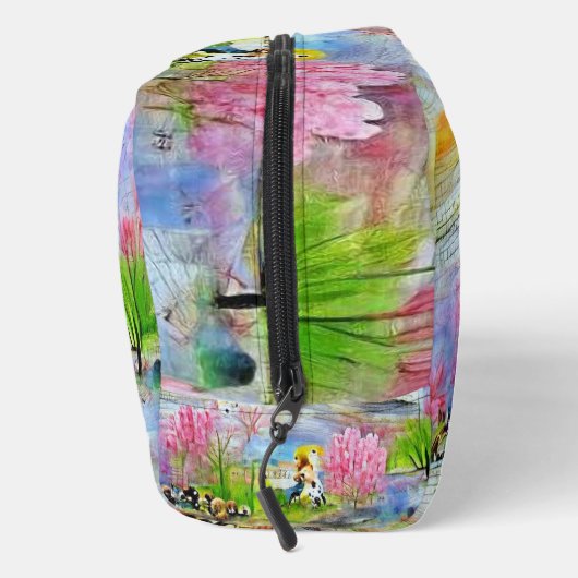 Wasserfarbenlandschaft Waschbeutel (Rechts)