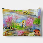 Wasserfarbenlandschaft Zubehörtasche (Rückseite)