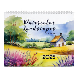 Wasserfarbenlandschaften Kalender