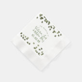 Wasserfarbenleder Grüne Hochzeit im Herbst Herbst Serviette (Ecke)