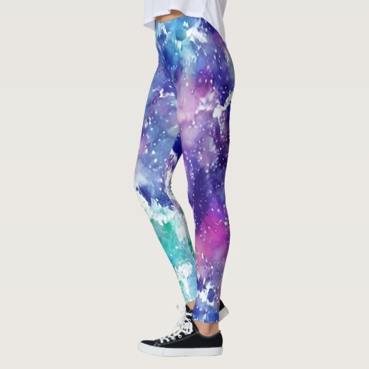 Wasserfarbenleder Leggings (Links)