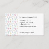 Wasserfarbenleder Zahnarztpraxis Visitenkarte (Rückseite)