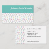 Wasserfarbenleder Zahnarztpraxis Visitenkarte (Vorne/Hinten)