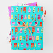 Wasserfarbenlederchen Handgemalte Regenbogen Geschenkpapier Set (Beispiel)