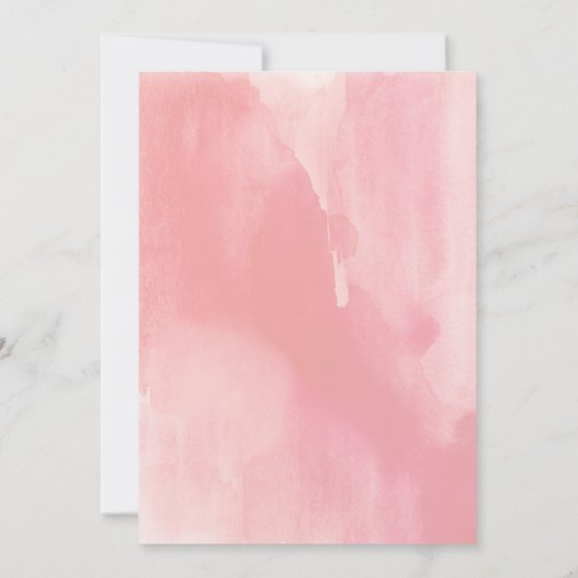 Wasserfarbenleere Dankeschön Karte (Rückseite)