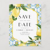 Wasserfarbenlehre und marokkanische Fliesen Save t Ankündigungspostkarte (Vorderseite)