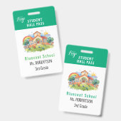 Wasserfarbenlehrer oder Studentenpass Ausweis (Vorder- & Rückseite)