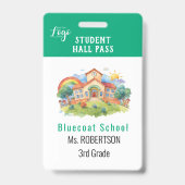 Wasserfarbenlehrer oder Studentenpass Ausweis (Rückseite)