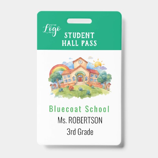 Wasserfarbenlehrer oder Studentenpass Ausweis (Vorderseite)