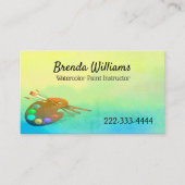 Wasserfarbenlehrer Visitenkarte (Vorderseite)