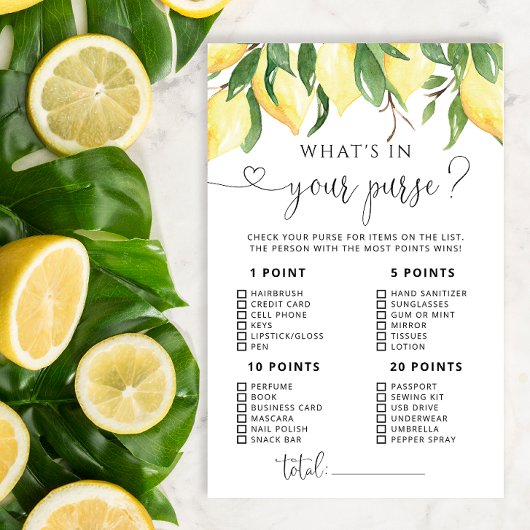 Wasserfarbenlemmon Was ist in deinem Handspiel?