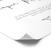 Wasserfarbenlemon Babydusche Windelpreispreispreis Poster (Ecke)