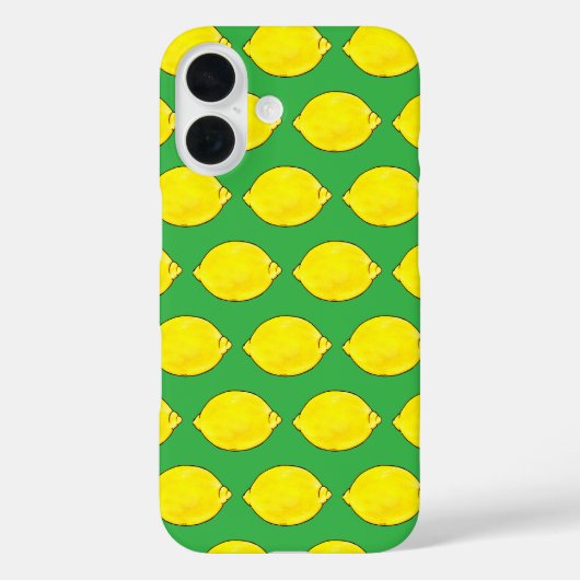 Wasserfarbenlemon in Grün Case-Mate iPhone Hülle (Rückseite)