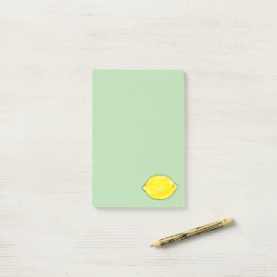 Wasserfarbenlemon in Grün Post-it Klebezettel