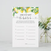 Wasserfarbenlemon Wie alt war die Braut, um Spiel (Stehend Vorderseite)