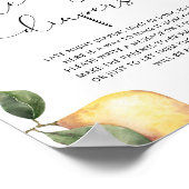 Wasserfarbenlemonen Poster für Späte Nachttaucher (Ecke)