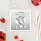 Wasserfarbenlephant Babydusche Serviette (Beispiel)
