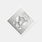 Wasserfarbenlephant Babydusche Serviette (Ecke)