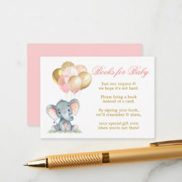 Wasserfarbenlephant Balloons Duschbücher für Baby Begleitkarte