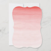 Wasserfarbenlephant Girl Babydusche Einladung (Rückseite)