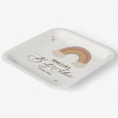 Wasserfarbenleuchte Boho Gender Neutral Baby Dusch Pappteller (Gewinkelt)