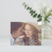 Wasserfarbenleuchte Vielen Dank, dass Sie Grün ID7 Ankündigungspostkarte (Stehend Vorderseite)