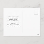 Wasserfarbenleuchten Chinesischer Mondsonntag Feiertagspostkarte (Rückseite)