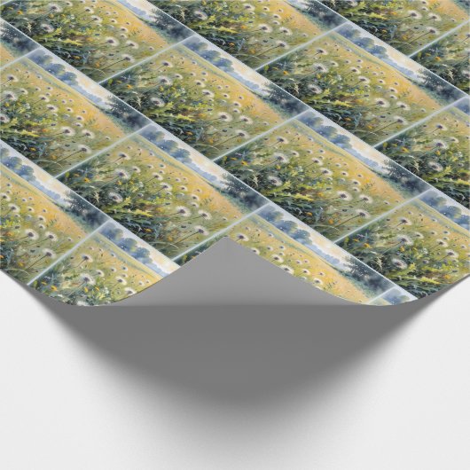 Wasserfarbenleuchten Geschenkpapier (Ecke)