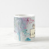 Wasserfarbenleuchter Katze - Whimsikfarbene Kunst Kaffeetasse (Mittel)