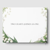 Wasserfarbenlilie der Hochzeit von Bridal Gästebuch (Rückseite)