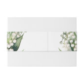 Wasserfarbenlilie der Hochzeitsfeier von Valley Br Einladungsbanderole (Rückseitenbeispiel)