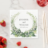 Wasserfarbenlilie der Hochzeitsfeier von Valley Br Serviette (Beispiel)