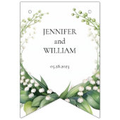 Wasserfarbenlilie der Hochzeitsfeier von Valley Br Wimpelkette (Erste Fahne)