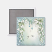 Wasserfarbenlilie des Tales Magnet (Vorderseite/Rückseite)