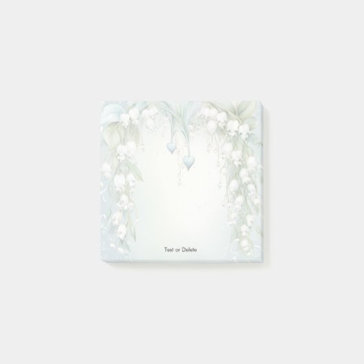 Wasserfarbenlilie des Tales Post es Notizen (Vorderseite)