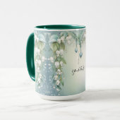 Wasserfarbenlilie des Tals Kaffeemaschine Tasse (Vorderseite Links)